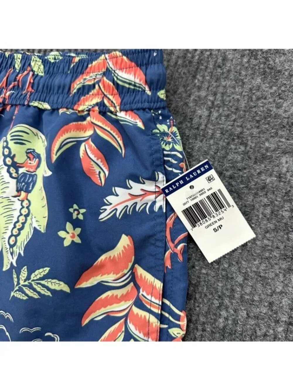 Polo Ralph Lauren Hawaiian Floral Print Board Shorts Swim Trunks Mens Small NEW